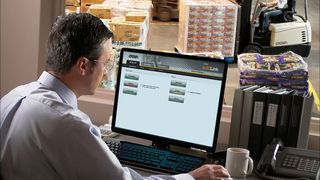 Alles im Blick mit dem Crown-Infolink-Flottenmanagementsystem. (Bild: Crown)