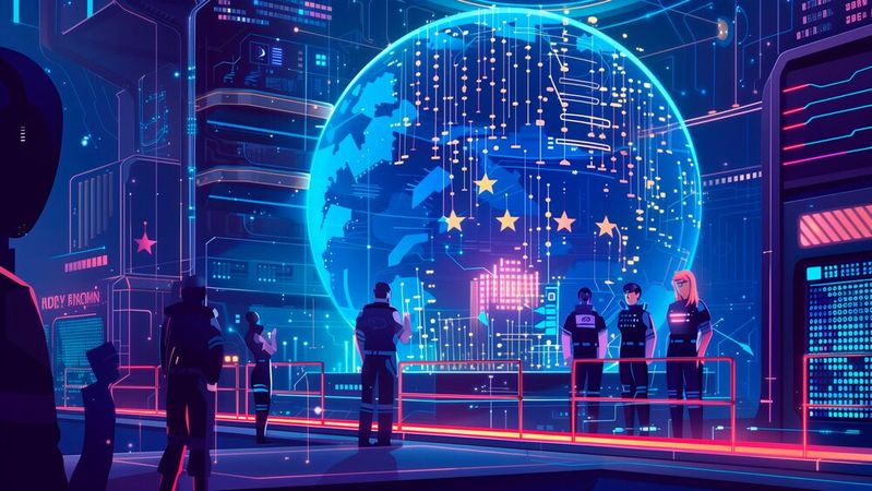 Reply und Mistral AI setzen auf souveräne KI: Unternehmen sollen generative Modelle nutzen können, ohne die Kontrolle über ihre Daten zu verlieren.(Bild:  Midjourney / KI-generiert)