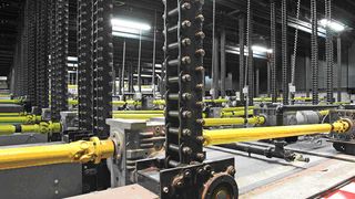 Die starre Schubkette kommt in der Fördertechnik auch hierzulande zum Einsatz. (Bild: Serapid)