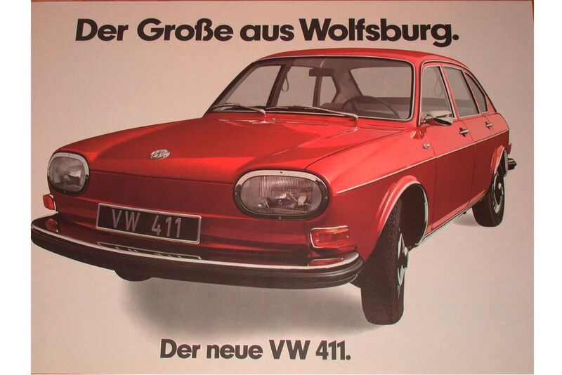 Den Volkswagen 411 gab es ab 1968 als viertürige Limousine. (VW)