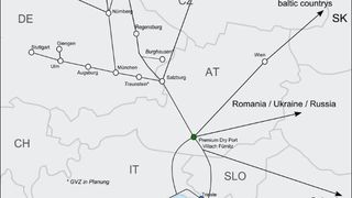 Das Premium-Dry-Port-Konzept verspricht etwa fünf Tage weniger Transportzeit auf der Relation Asien-Süddeutschland. (Bild: LKZ Prien)