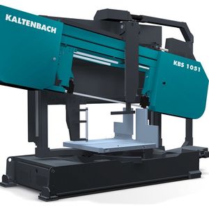 Bei der Bandsäge KBS 1051 passt sich die Sägebandneigung während des Schnittes variabel an wechselnde Profilquerschnitte an. 