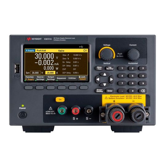 Akku- und Batterieprofile: Der Emulator E36731A von Keysight verfügt über eine integrierte elektronische Last und Stromversorgung. Akku- und Batterieprofile: Der Emulator E36731A von Keysight verfügt über eine integrierte elektronische Last und Stromversorgung.