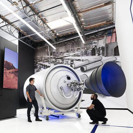 Relativity baut eine autonome Roboterfabrik, in der eine Rakete in 60 Tagen additiv gefertigt werden soll. (Relativity/6K)