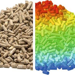 Virtuelle Modellierung komplexer Partikelformen mit Three Particle/CAE(Bild:  www.pellet-ofen-scheune.com; Uni Leoben, Becker 3D)
