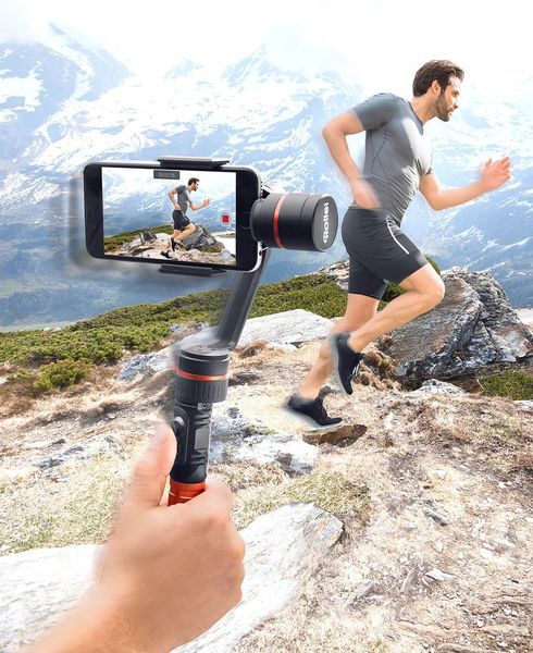 Endlich: wackelfreie Smartphone-Videos – aus der Hand gefilmt. Mit dem professionellen 3-Achsen-Gimbal von Rollei einfach wie nie. Kostenpunkt: 235 Euro.  (Pro-Idee GmbH & Co KG)