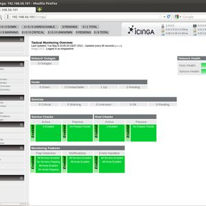 Abbildung 1: Das Icinga-Webinterface ist über die URL http://[IP-des-Servers]/icinga/ erreichbar