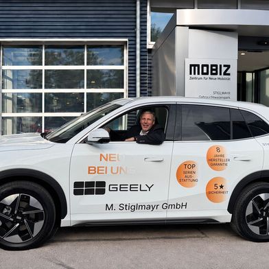 Michael Stiglmayr, Geschäftsführer des Autohauses Stiglmayr, setzt große Erwartungen in die chinesische Marke. (Bild: Stiglmayr)