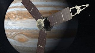 So wird die Juno-Raumsonde aussehen, wenn sie den Jupiter erreicht hat (Grafik: NASA) (Archiv: Vogel Business Media)