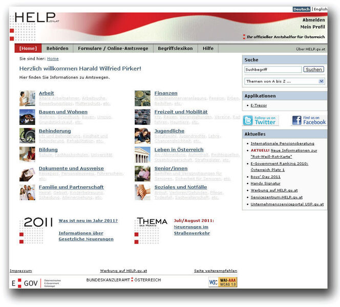 HELP-Portal nach Login (Archiv: Vogel Business Media)