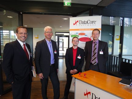 Andreas Kümmerling, Magirus, Stefan von Dreusche, Thomas Gempe und Jörg Schweinsberg von DataCore (Archiv: Vogel Business Media)