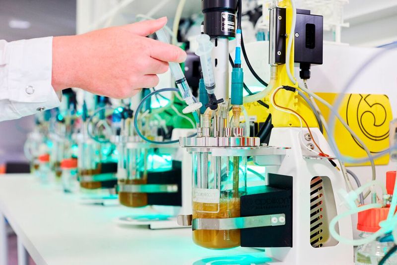 Die Herstellung von fermentativem Biotin im Labor. (Bild: Biosyntia)