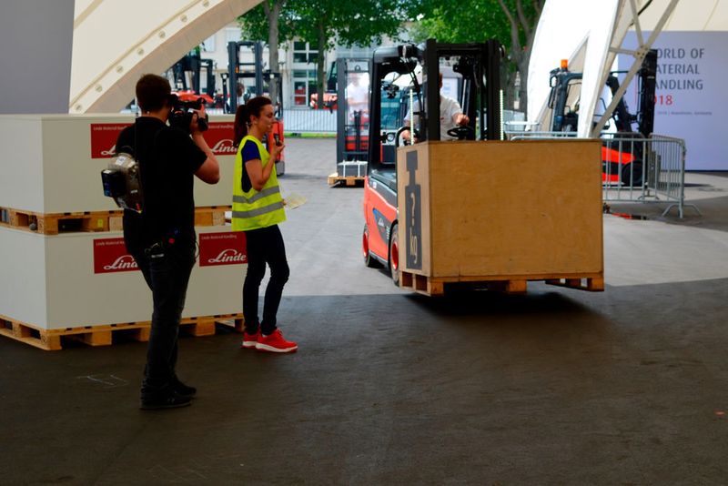 Impressionen von der World of Material Handling am 11. Juni 2018 in Mannheim. Gastgeber waren Linde und Dematic. (Sergio Caré-Lucas)