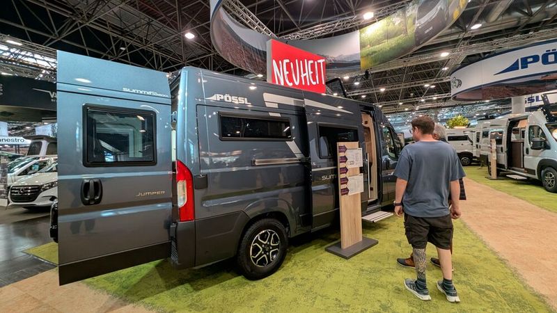 Bahnbrechende Innovationen gab es auf dem diesjährigen Caravan-Salon nicht, dafür einige Neuheiten, vor allem bei den gefragten kompakten Reisemobilen. (Bild: Mauritz – VCG)