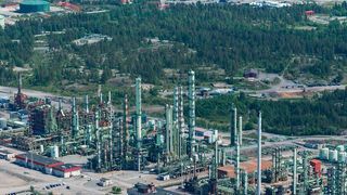The petrochemicals domplex in Porvoo, Finland. (Picture: Borealis)