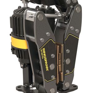 Die Hubwerkbremsen der DX-Serien lassen sich mit elektrohydraulischen Lüftgeräten bestücken, die maßgeschneidert sind für den Einsatz in anspruchsvollen Anwendungen der Krantechnik. (Bild:  Ringspann)
