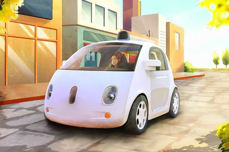 Ein computergenerierter Entwurf des Mini-Autos (Google)