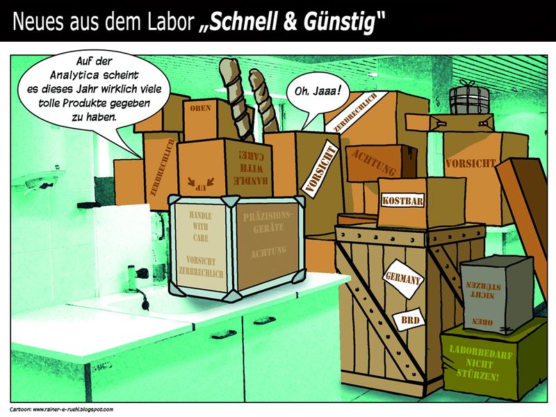Übersicht unserer Bildergalerien (Comic: www.rainer-e-ruehl.blogspot.com) (Bild: LABORPRAXIS/Rühl)