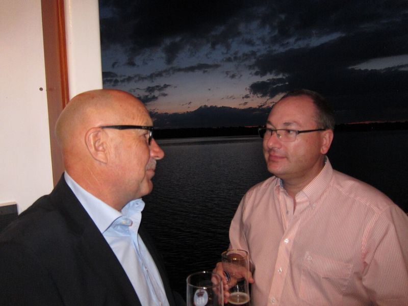 Wolfgang Kredig (l., Fritz & Macziol) und Ralf Ibe (Ibe Datentechnik) (Orchestra)