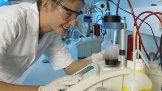 Untersuchung der Prozessbiologie einer Biogasanlage  (Bild: ttz Bremerhaven)