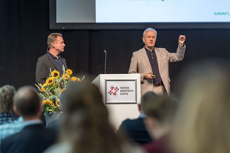 Die zweite Swiss Medtech Expo ging erfolgreich zu Ende. Spezialistinnen und Spezialisten aus der Medizintechnik nutzten die Fachmesse für den Wissensaustausch und die Netzwerkpflege. Höhepunkt der Swiss Medtech Expo war die Lancierung des digitalen Treffpunktes Medtech.plus. (Impressionen von der Swiss Medtech) (Messe Luzern / Christoph Arnet)