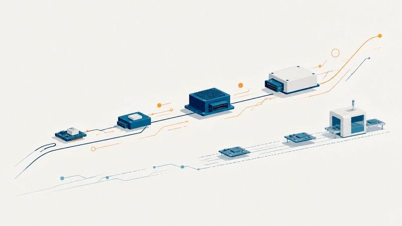 Die Nachfrage in der deutschen Elektronikindustrie zieht an, doch die Produktion folgt bisher nur langsam.(Bild:  Dall-E / KI-generiert)