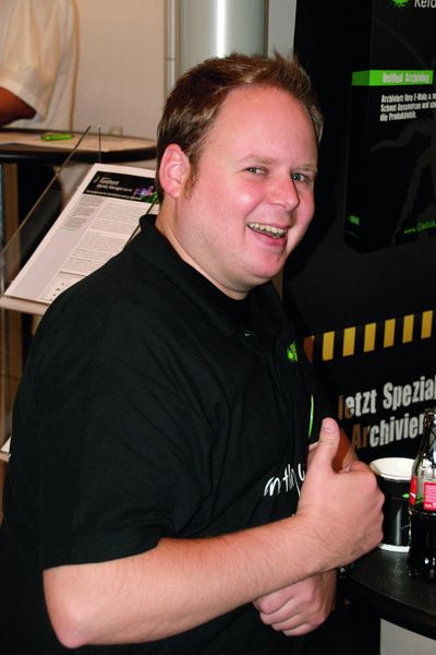 Guido Heitmeier (Gwava) freut sich über die Vorteile der E-Mail-Archivierung. (IT-BUSINESS Akademie)