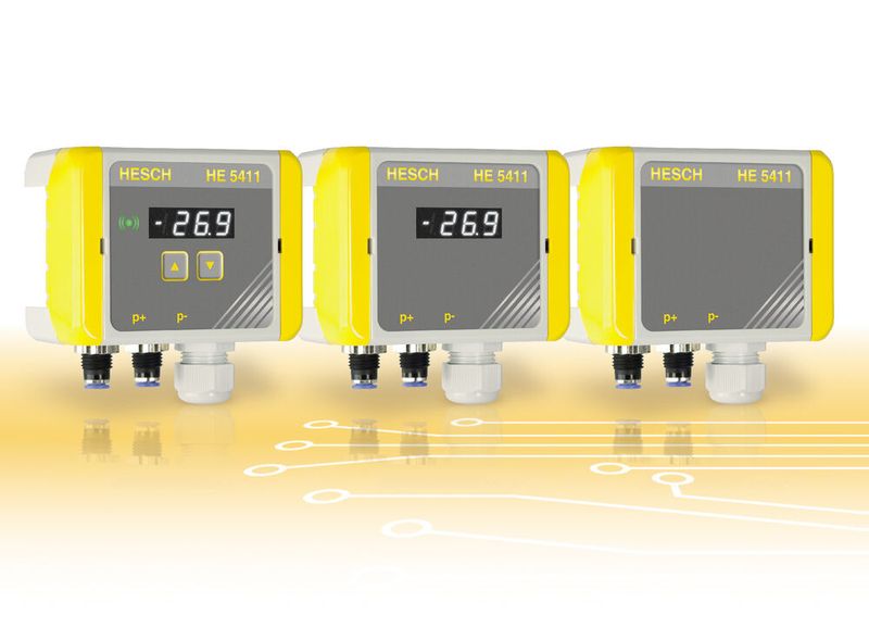 Differenzdruckregler wie der HE 5411 von Hesch helfen Unternehmen dabei, die Filter ihrer Entstaubungsanlagen energieeffizient abzureinigen. (Bild: HESCH Industrie-Elektronik GmbH)