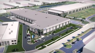 The new Flender service building in Elgin, IL. Start of operations is planned for first quarter of
2026. The new facilities are located directly adjacent to the existing building which can be
seen in the background. (Image: Flender GmbH)