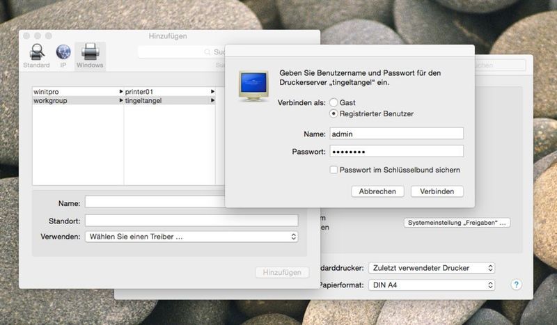 Abbildung 5: Dank der Netzwerkfähigkeiten von Druckern ist die gegenseitige Freigabe auf Client-Computern immer seltener erforderlich. (Bild: Schlede/Bär)