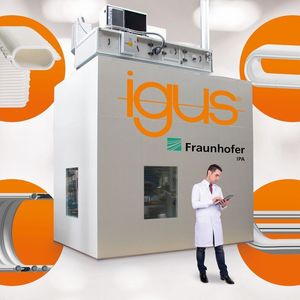 Das neue Igus Reinraumlabor wurde vom Fraunhofer IPA für die schnelle Entwicklung partikelfreier Motion Plastics gebaut, die geeignet für Reinräume bis zur Luftreinheitsklasse 1 sind.