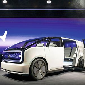 Mit dem „Space Hub“ aus der 0-Serie zeigte Honda, wie sich die Japaner künftig einen Van vorstellen.(Bild:  Honda)