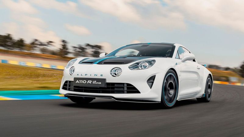 Ein weiteres Sondermodell ist der Alpine A110 R „Le Mans“. Wie der Name schon andeutet, nimmt das Modell das 100-jährige Bestehen des Traditionsrennens zum Anlass.  (Bild: Renault)