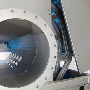Zulaufverteiler des Rautenfilters