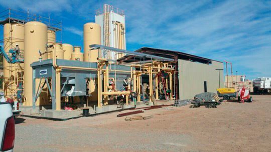 Neue Helium-Separationsanlage für das Feld „Dineh-Bi-Keyah“ (DBK) in Arizona, USA. (Nasco)