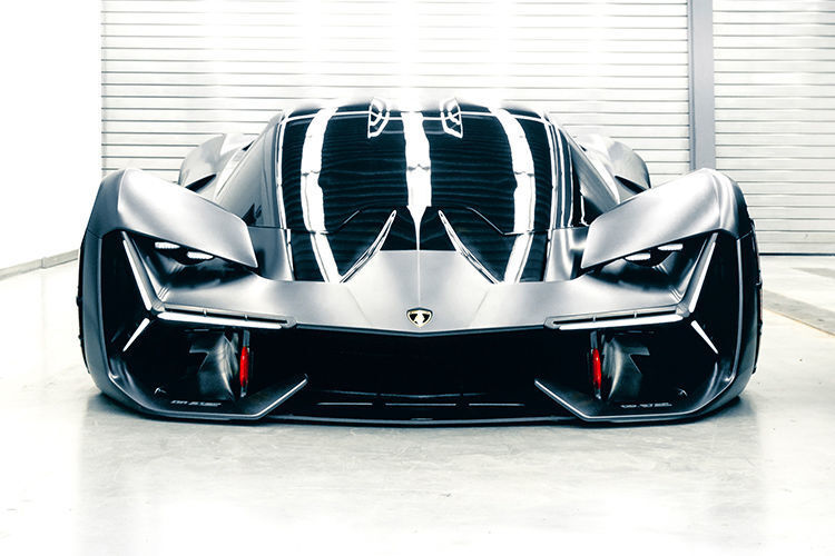 Das Aerodynamikkonzept des Terzo Millennio soll neue Spitzenleistungen erlauben. (Lamborghini)
