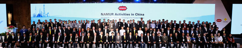  Namur China working groups presented expectations, trials, and proved solutions at the conference, which covered information acquisition, data analyzing, data transferring and final solution implementation.  (Namur; Close-Shoot)