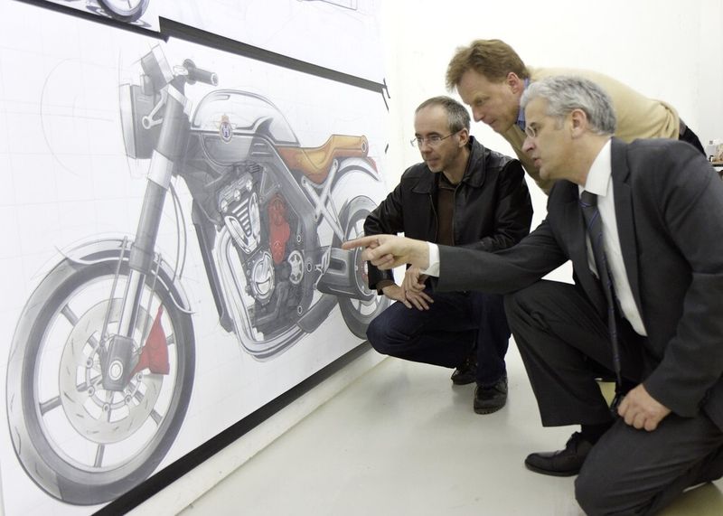 Das 3D-CAD-Programm ermöglicht Großdarstellungen der Skizzen für eine gemeinsame Beratung. (Bild: Horex)