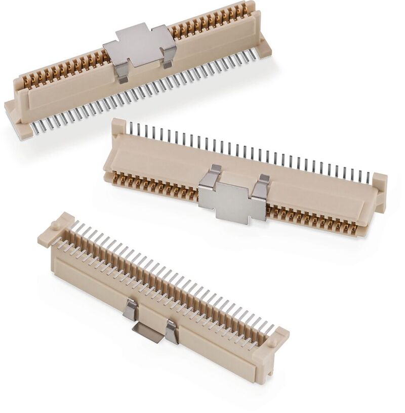 Bild 1:  Die Leiterplatten-Steckverbinder von Würth Elektronik sind speziell für die schnelle und dauerhafte Datenübertragung konzipiert.