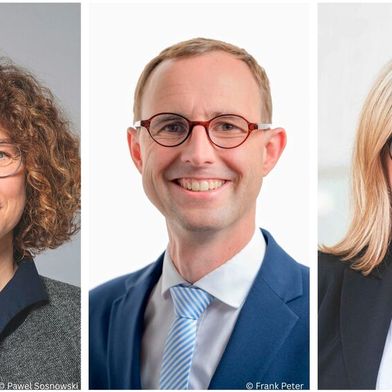 Dr. Daniela Dylakiewicz, Amtschefin der Sächsischen Staatskanzlei und CIO, Dirk Schrödter, Minister und Chef der Staatskanzlei des Landes Schleswig-Holstein, und Martina Klement, Staatssekretärin für Digitalisierung und Verwaltungsmodernisierung.  (Bild: © Canva / Pawel Sosnowski / Frank Peter / Stefanie Herbst)