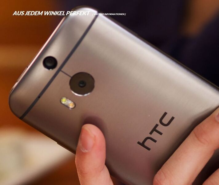 Das neue Gerät ist in etwa gleich breit wie sein Vorgänger, aber rund einen Zentimeter länger. (HTC)