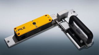 PSENbolt erfüllt in Kombination mit dem Schutztürsystem PSENmech mit Zuhaltung eine sichere Verriegelung und sichere Zuhaltung bis PL d nach EN/ISO 13849-1 bzw. SIL CL 2 nach EN/IEC 62061.  ( Pilz GmbH & Co. KG)