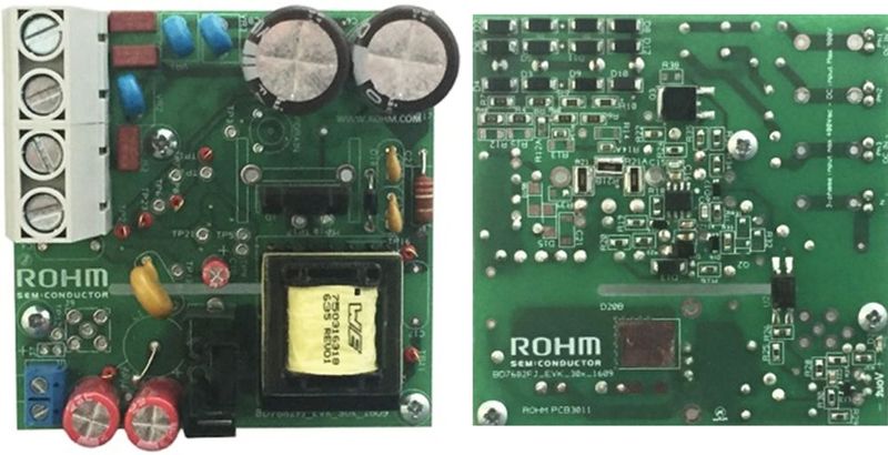 Bild 4: Evaluation-Board für eine SiC-basierte Hilfsversorgungslösung.  (Bild: Rohm)