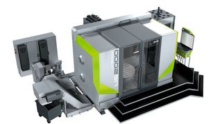 Die „UniSpeed 2000“ ist ein vollumhaustes, fundamentloses Bearbeitungszentrum, das es als Fräs-, Dreh-/Fräs- sowie Palettenwechselmaschine gibt. (SHW Werkzeugmaschinen)