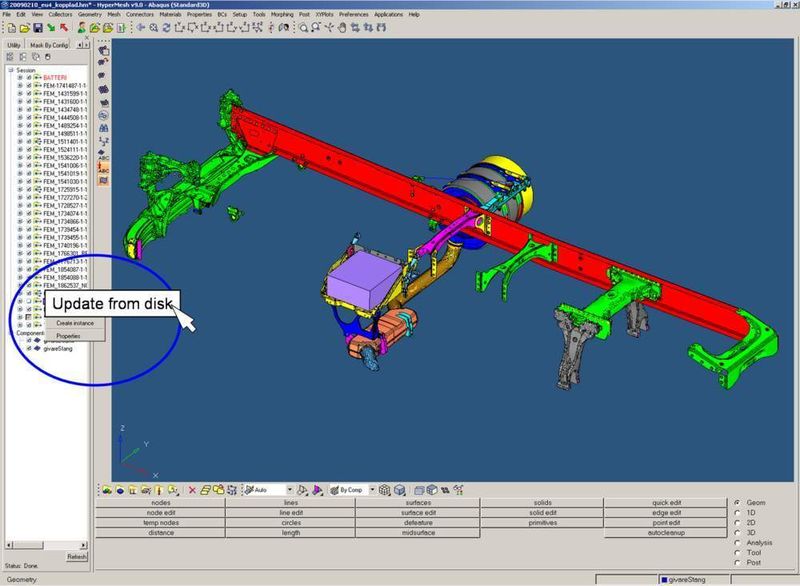 Netze einzelner Bauteile  ... und Baugruppen können aus dem Mesh-Archiv eingeladen und automatisch verbunden werden. (Archiv: Vogel Business Media)