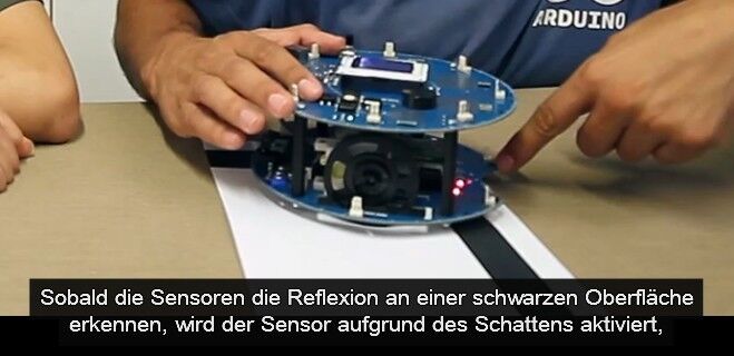 Arduino-Robot: Linien folgen - (Bild: RS Components)
