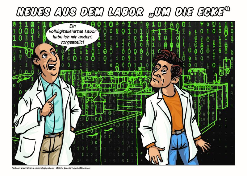 Übersicht unserer Bildergalerien (Comic: www.rainer-e-ruehl.blogspot.com) (LABORPRAXIS/Rühl)