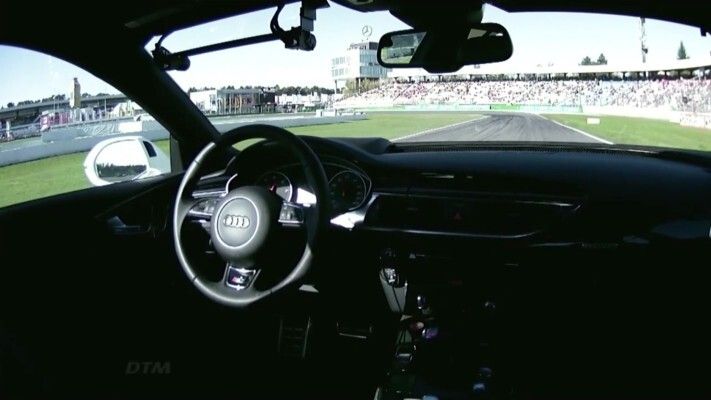 Der Audi RS 7 concept am Limit: fahrerlos rund um den Hockenheimring (Audi)