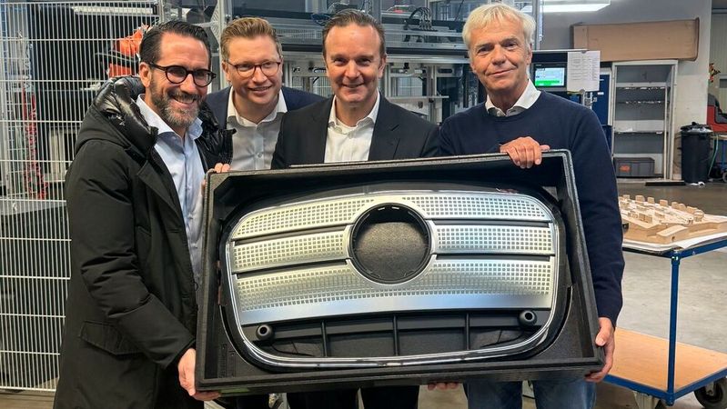 vlnr: Insolvenzverwalter Jan-Philipp Hoos, White & Case, Hermann Reitze, HFO, Gerd Sievers, HFO und Christoph Huberty, CFO Gerhardi.(Bild:  HFO)