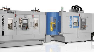 Chiron zeigt eine Komplettanlage für das automatisierte Drehen und Fräsen. (Chiron)
